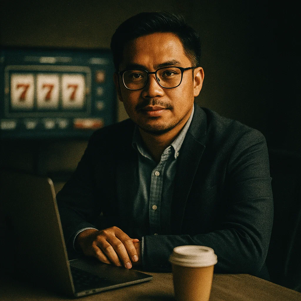 Jayvee Fernandez at work desk