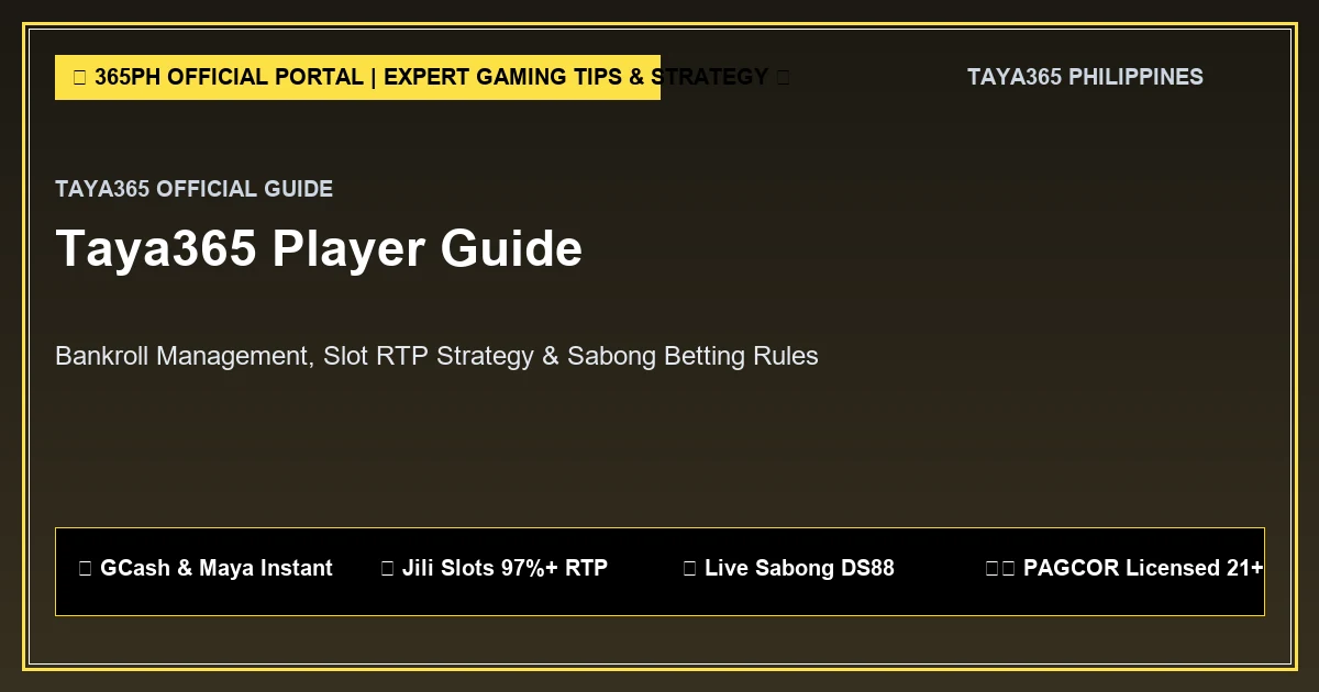 Official Taya365 Philippines taya365 online gaming tips banner guide displaying real-time gaming interface, GCash cash-out, and 24/7 access on smartphone